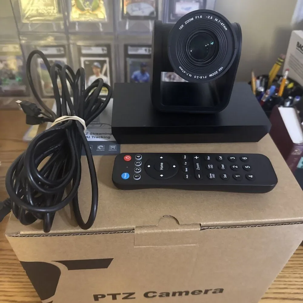 Workstream PTZ Camera, 1080P, 10x Zoom, Pan, Tilt, Extended USB cable & Remote